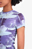 Miaou Purple Floral T-Shirt Size XS