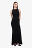 Alexandre Vauthier Black Mesh Sleeveless Maxi Dress Size 40