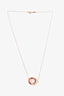 Tiffany & Co. Copper Toned Rubedo 1837 Interlocking Pendant Necklace