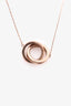 Tiffany & Co. Copper Toned Rubedo 1837 Interlocking Pendant Necklace