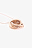 Tiffany & Co. Copper Toned Rubedo 1837 Interlocking Pendant Necklace