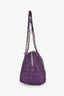 Miu Miu Purple Leather Matelasse Bag