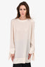 Marni Cream Silk Button Back Tunic Size 42