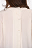 Marni Cream Silk Button Back Tunic Size 42