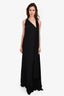 Michael Kors Black One Shoulder Maxi Evening Dress Size 14