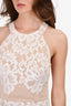 Intermix White Lace Sleeveless Midi Dress Size S