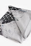 Hermès Grey Cashmere Cheetah Print Blanket