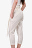 Brunello Cucinelli White Belted Capri Pants Size 6