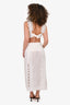 Waimari White Eyelet Lace Detail Sleeveless Top/Maxi Skirt Set Size S