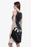 Mary Katrantzou Green/Black Patterned Sleeveless Dress Size 8