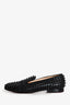 Christian Louboutin Black Leather Spike Loafers Size 36