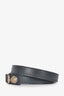 Balenciaga Grey Leather Silver Toned Studded Bracelet Size S