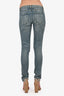 Saint Laurent 2014 Blue Denim Distressed Skinny Jeans Size 27