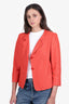 Max Mara Red Linen Blazer Size 46