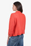 Max Mara Red Linen Blazer Size 46