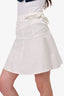 Red Valentino White Tie Detail Skirt Size 40