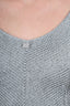 Pre-Loved Chanel™ 99P Grey Knitted Triangle Hem Top Size 40