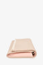 Jimmy Choo Nude Metallic Python Printed 'Milla' Clutch With Chain