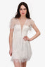 Nicholas White Eyelash Lace Mini Dress Size 4