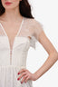 Nicholas White Eyelash Lace Mini Dress Size 4