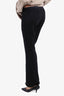 Prada Black Wide Leg Trousers Size 38