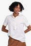 Sportmax White Pleated Top Size S 'As Is'