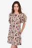 Ulla Johnson Cream Floral 'Batik' Shift Dress Size 4