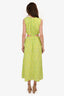 Faithfull The Brand Green Printed Sleeveless Cutout Maxi Dress Size M