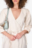 SIR The Label Cream Denim Tiered Maxi 'Sage' Wrap Dress Size 2