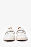 Pre-Loved Chanel™ 2022 White Leather 'CHANEL' Loafers Size 38.5