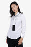 Victoria Victoria Beckham White/Black Top Size 38