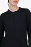 The Row Black Zip-Up Long-Sleeve Dress Size 0