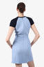 Victoria Victoria Beckham Blue Cap Sleeve Skirt Size 4