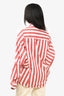 Balenciaga 2016 Red/White Striped Button-Down Top Size 40 Mens