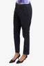 Issey Miyake Black Knit Stripped Trousers Estimated Size XS