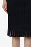 Alexander Wang Black Cutout Midi Skirt Size XS