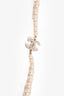 Pre-Loved Chanel™ Gold Toned Faux Pearl Crystal CC Necklace