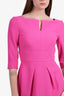 Roland Mouret Pink Stanhope Crepe Mini Dress Size 4