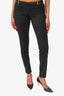 Gucci Black Straight Leg Pants With Buckle Detail Size 40