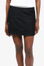 Miu Miu Black Wool Mini Skirt Size 40