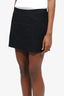 Miu Miu Black Wool Mini Skirt Size 40