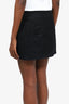 Miu Miu Black Wool Mini Skirt Size 40