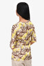 Marni Brown/Yellow Tree Printed Satin Top Size 38