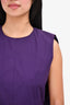 Marni Purple Cotton Sleeveless Top Size 40