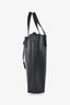 Saint Laurent Black Leather 'Toy Shopping' Tote with Strap