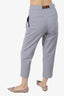 Brunello Cucinelli Grey Cotton Trousers with Belt Size 0