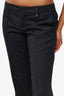 Gucci Navy Straight Leg Trousers Size 44