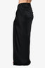 The Bar Black Silk Midi Skirt Size 0