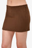LPA Brown Wool Mini Skirt Size XS