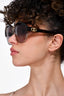 Celine Brown Tortoise Rounded Sunglasses